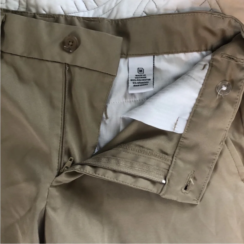 Slazenger Boys Tan Golf Uniform School Shorts Medium